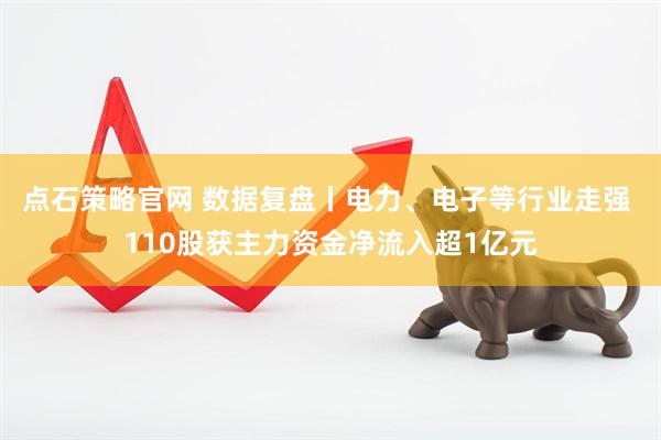 点石策略官网 数据复盘丨电力、电子等行业走强 110股获主力资金净流入超1亿元